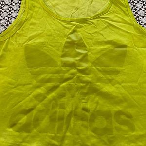 Sleeveless Adidas crop top
